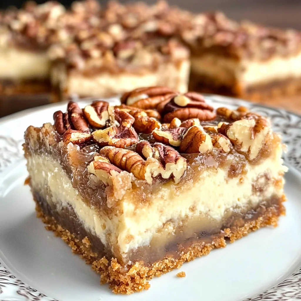 Pecan Pie Cheesecake Bars