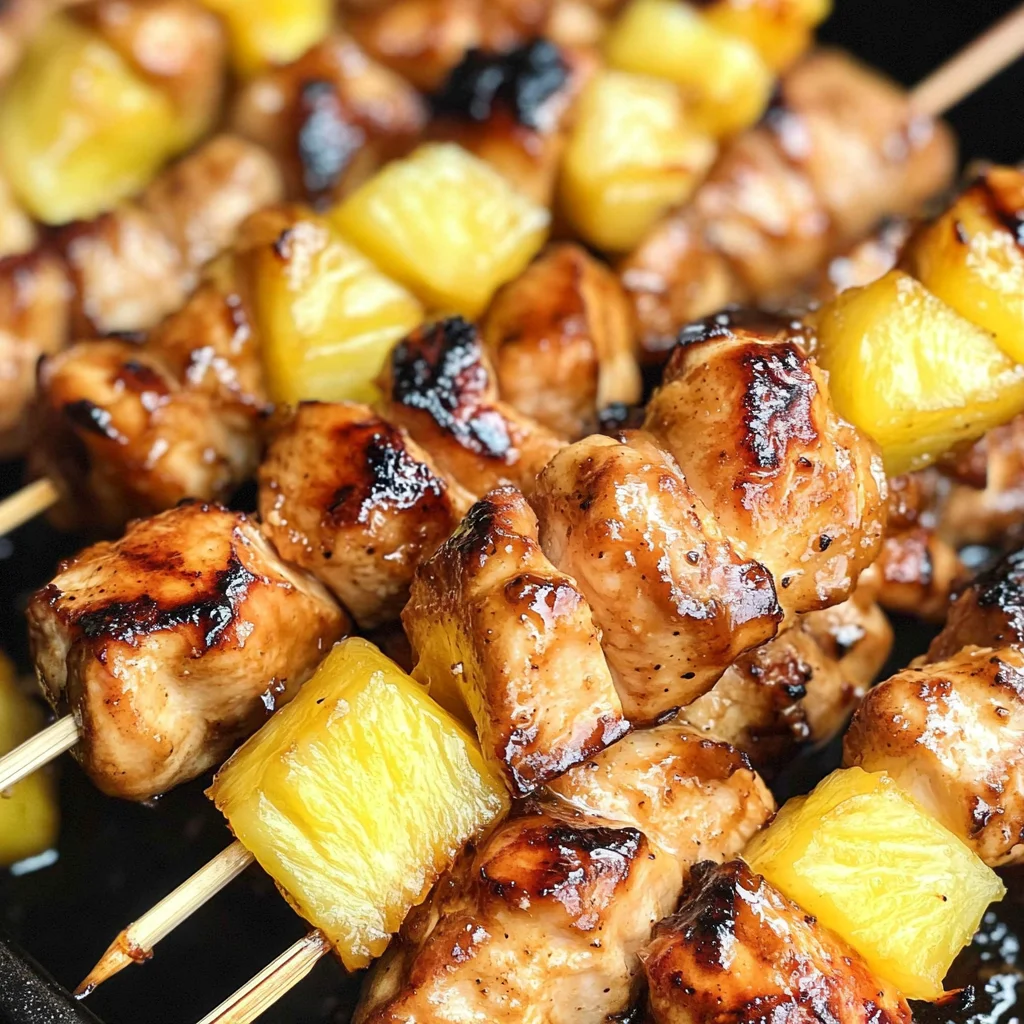 Pineapple Chicken Kebabs Recipe