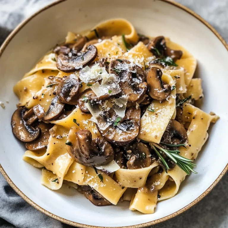Portobello Mushroom Pappardelle