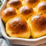 Rosemary pumpkin dinner rolls