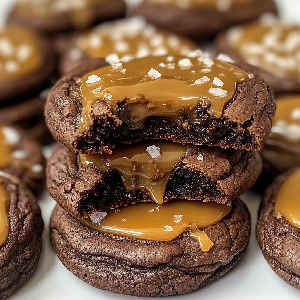 Salted Caramel Chocolate Cookies