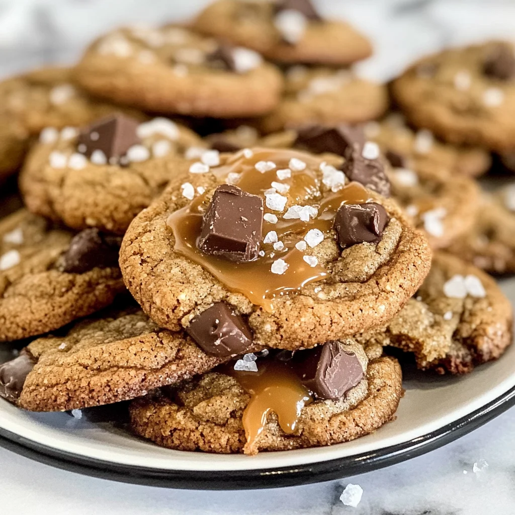 Salted Caramel Mocha Cookies