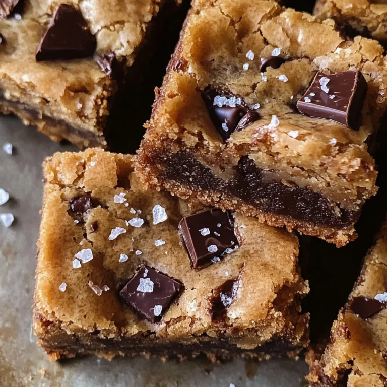Salted Toffee Espresso Blondies
