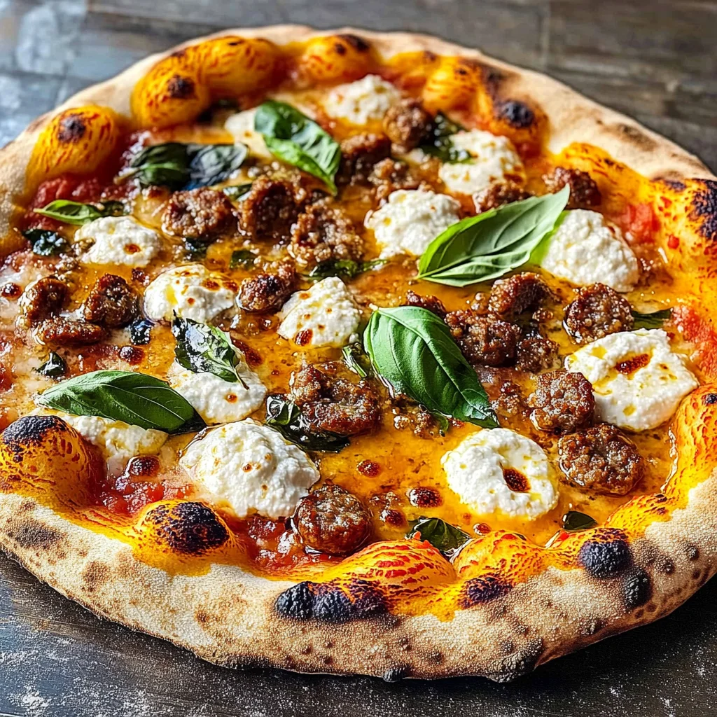 Sausage Ricotta Honey Hot Pizza: A Sweet and Savory Slice of Comfort