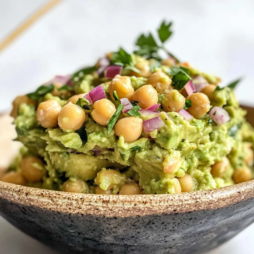 Smashed Avocado Chickpea Salad