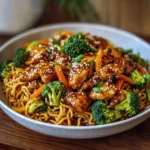 Sticky Garlic Chicken Noodles – Sweet, Savory & So Flavorful