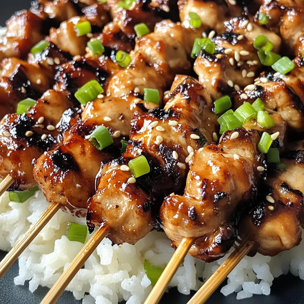 Teriyaki Chicken Skewers