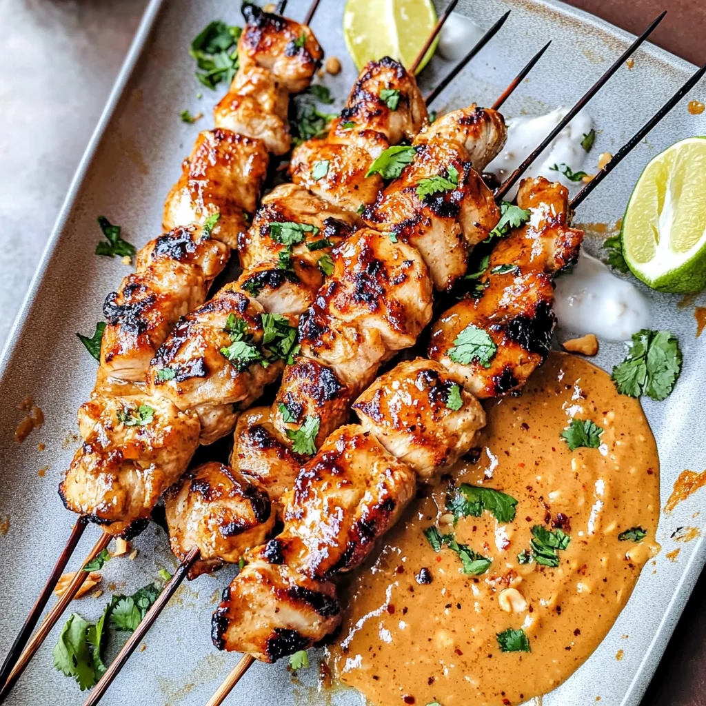 Thai Satay Chicken with Peanut Sauce