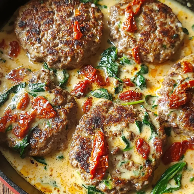 Tuscan Hamburger Steaks