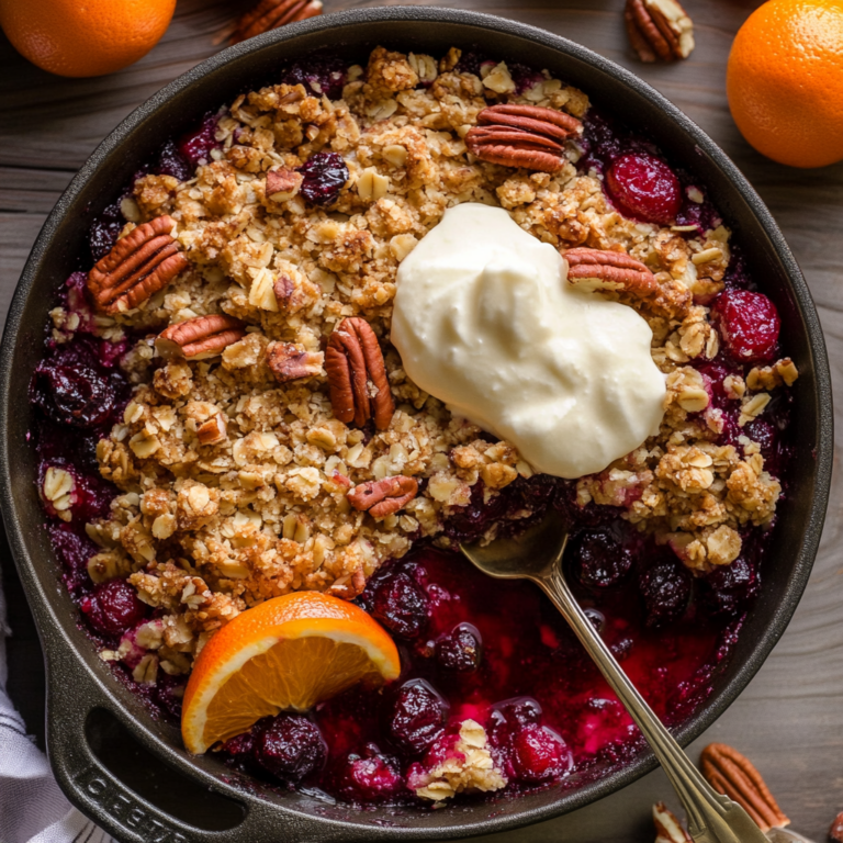 Cranberry Orange Pecan Crisp