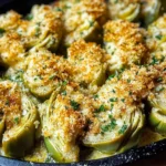 Baked Artichoke Hearts with Seasoned Breadcrumbs
