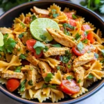 Chicken Fajita Pasta Salad with Doritos