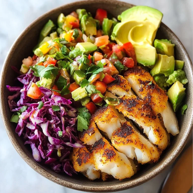 Cod Fish Taco Bowls