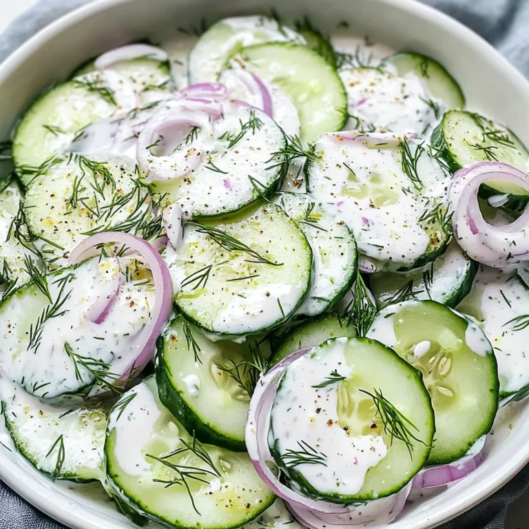 Creamy Cucumber Salad