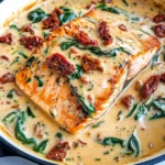 Creamy Garlic Butter Tuscan Salmon