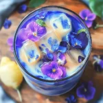 Create a Beautiful Iced Butterfly Pea Flower Tea Latte