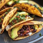 Crispy Black Bean Tacos (so easy + vegan!)