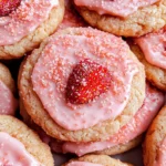 Double Strawberry Sugar Cookies
