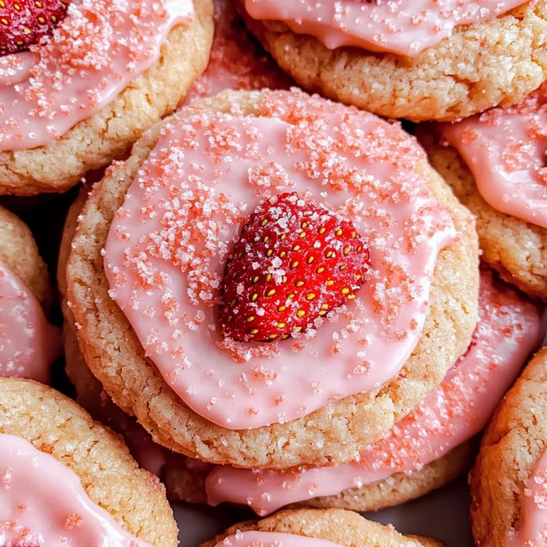 Double Strawberry Sugar Cookies