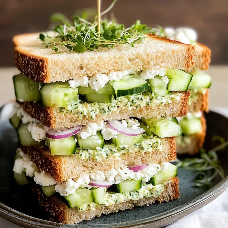 Easy Cucumber Salad Sandwiches