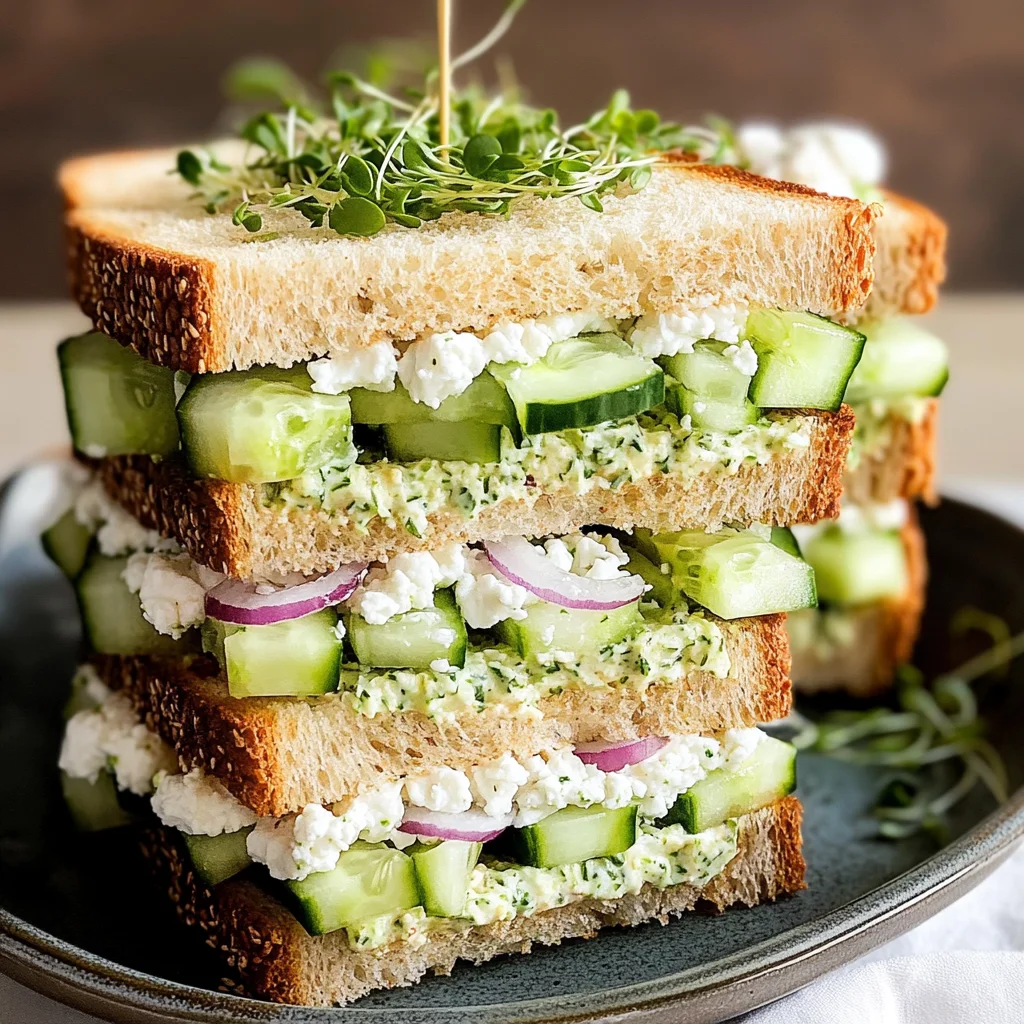 Easy Cucumber Salad Sandwiches