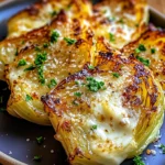 Garlic Parmesan Melted Cabbage