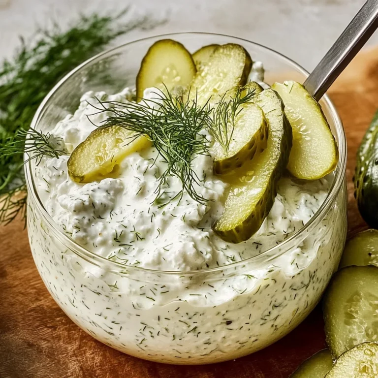 Healthy Dill Pickle Cottage Cheese Ranch Recipe