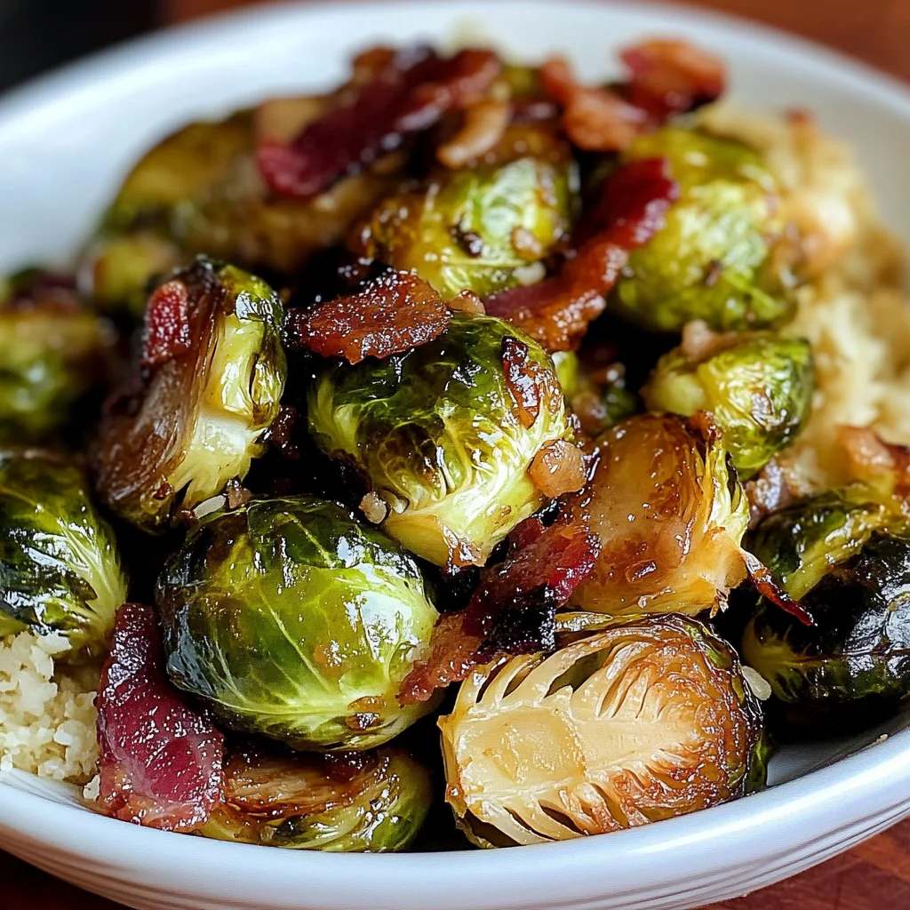 Hot Honey Brussels Sprouts with Bacon