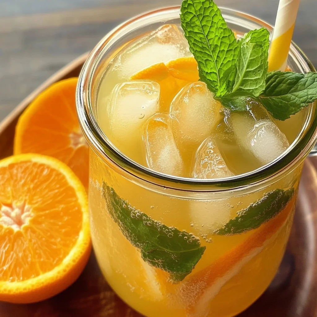 Iced Orange Ginger Green Tea