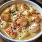 Indulge in Creamy Lobster & Scallop Chowder Delight