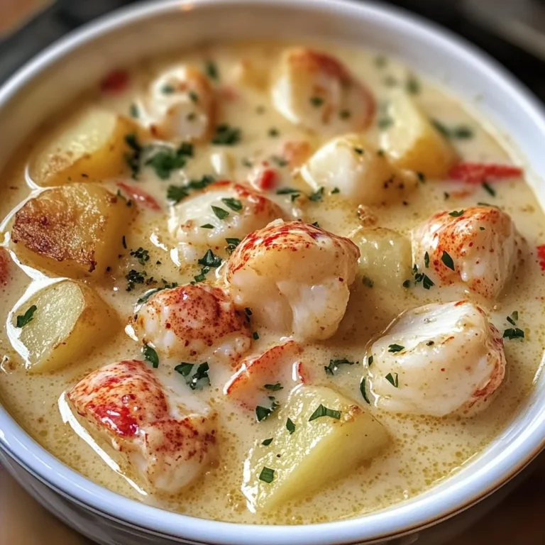 Indulge in Creamy Lobster & Scallop Chowder Delight