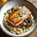 Japanese Style Risotto with Seared Salmon