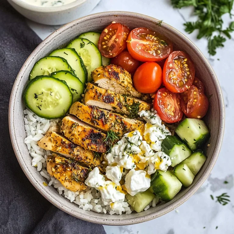 Mediterranean-Inspired Lemon-Dill Chicken Bowls