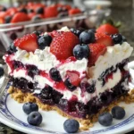 No Bake Summer Berry Lasagna
