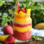 Non Alcoholic Strawberry Mango Daiquiri