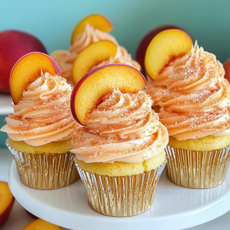 Peach Bellini Cupcakes