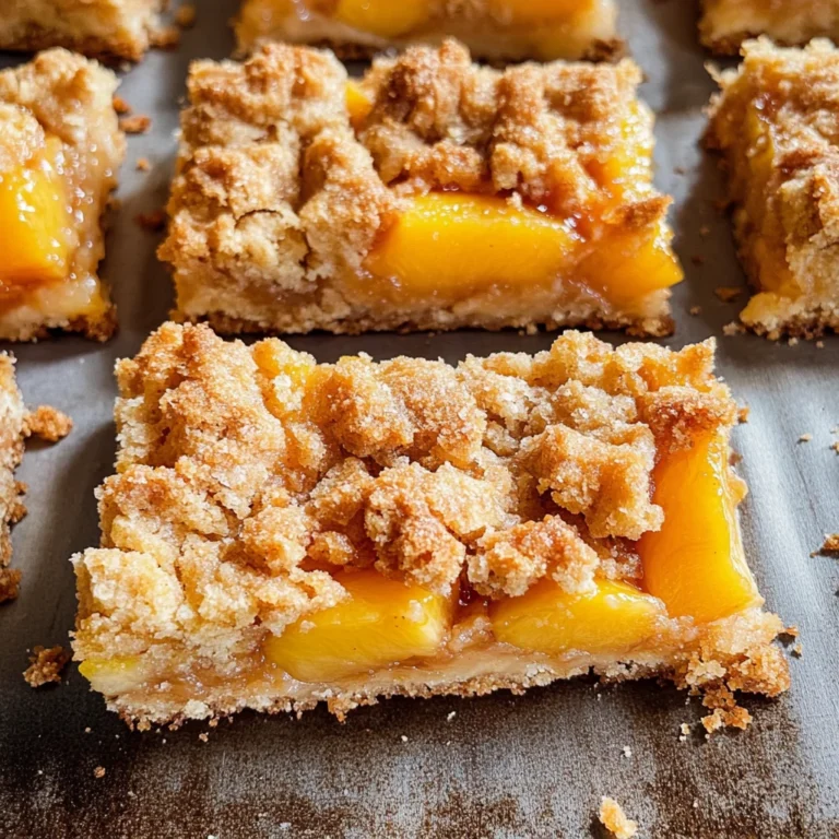 Peach Crumb Bars