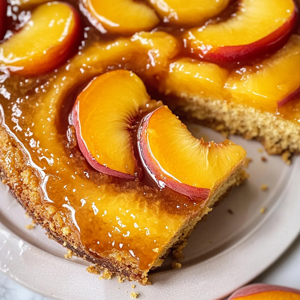 Peach Upside-Down Cake Recipe
