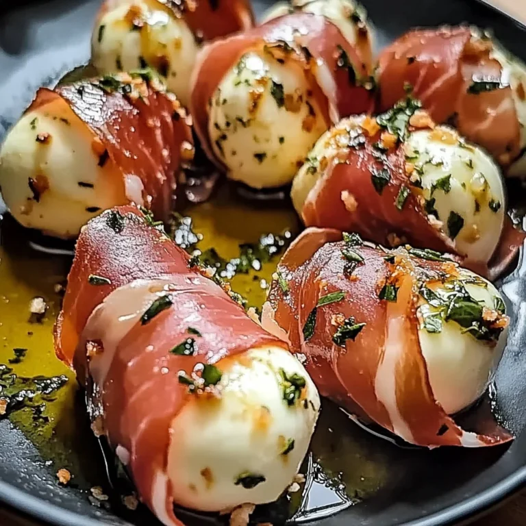 Prosciutto Wrapped Mozzarella Bites