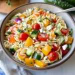 Rainbow Orzo Salad