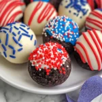 Red White and Blue Oreo Balls