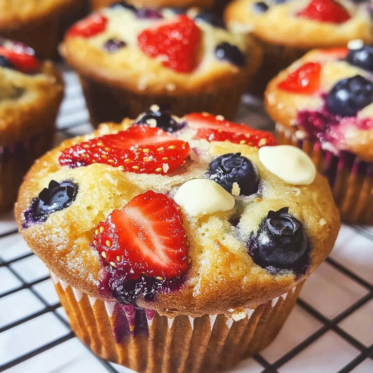 Red White and Blueberry Muffins