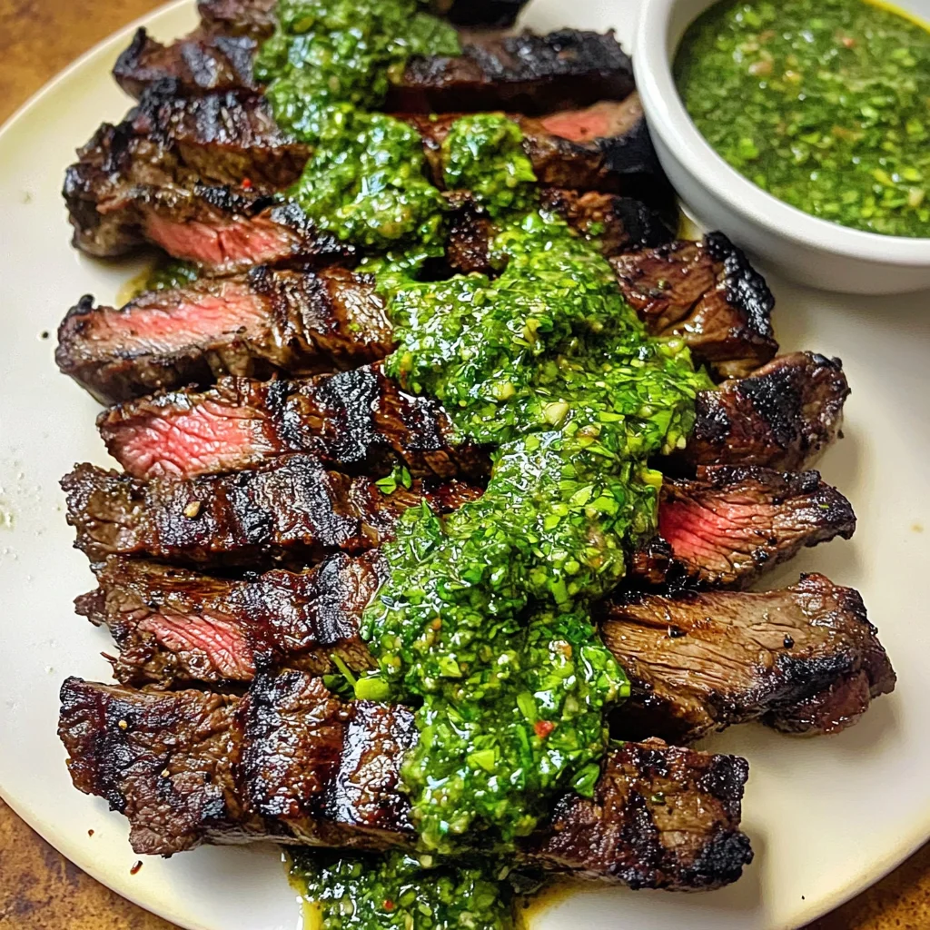 Skirt Steak Marinade Recipe with Chimichurri Recipe