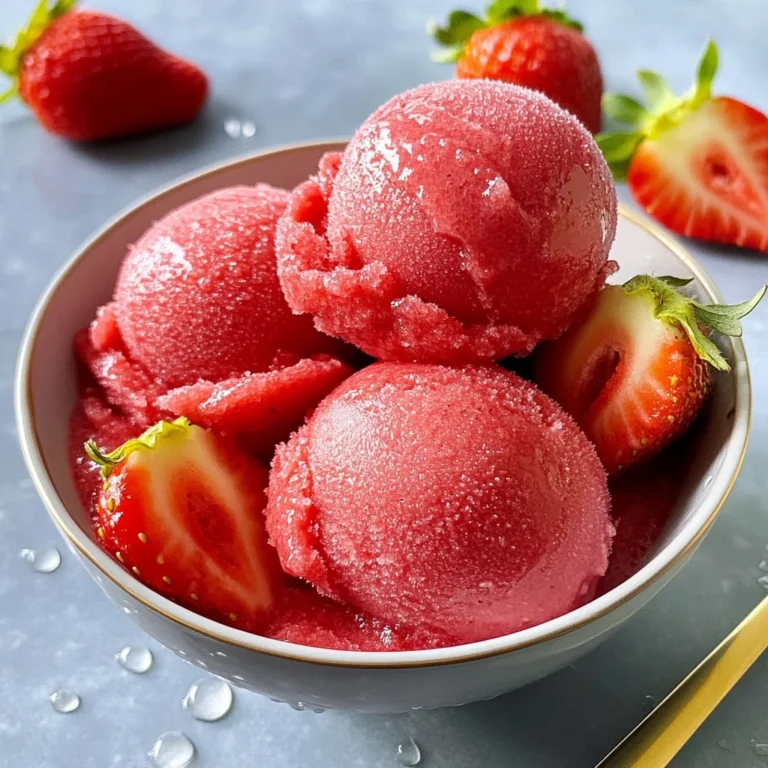 Strawberry Sorbet