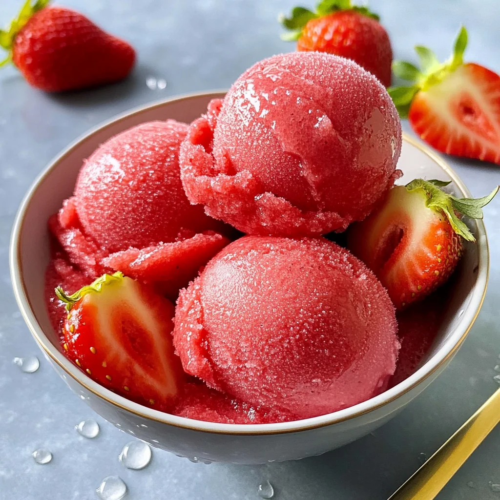 Strawberry Sorbet